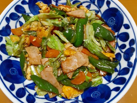 オイスターソース味の野菜の卵炒め